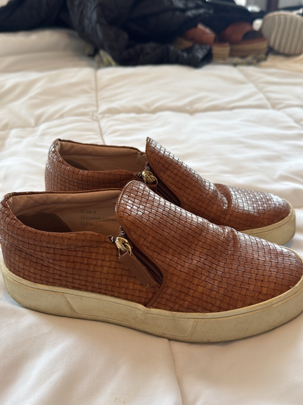 Slip-On Casual Sneakers in Brown
